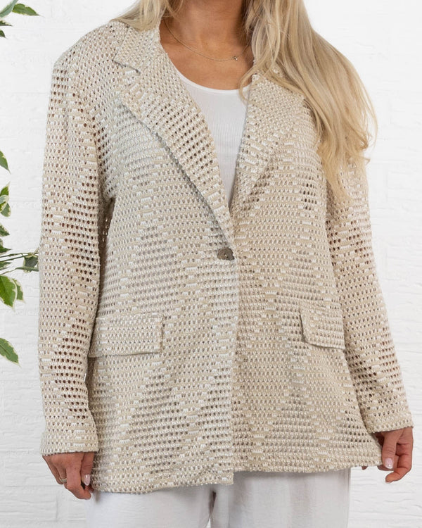 Pauline habitjakke, Beige