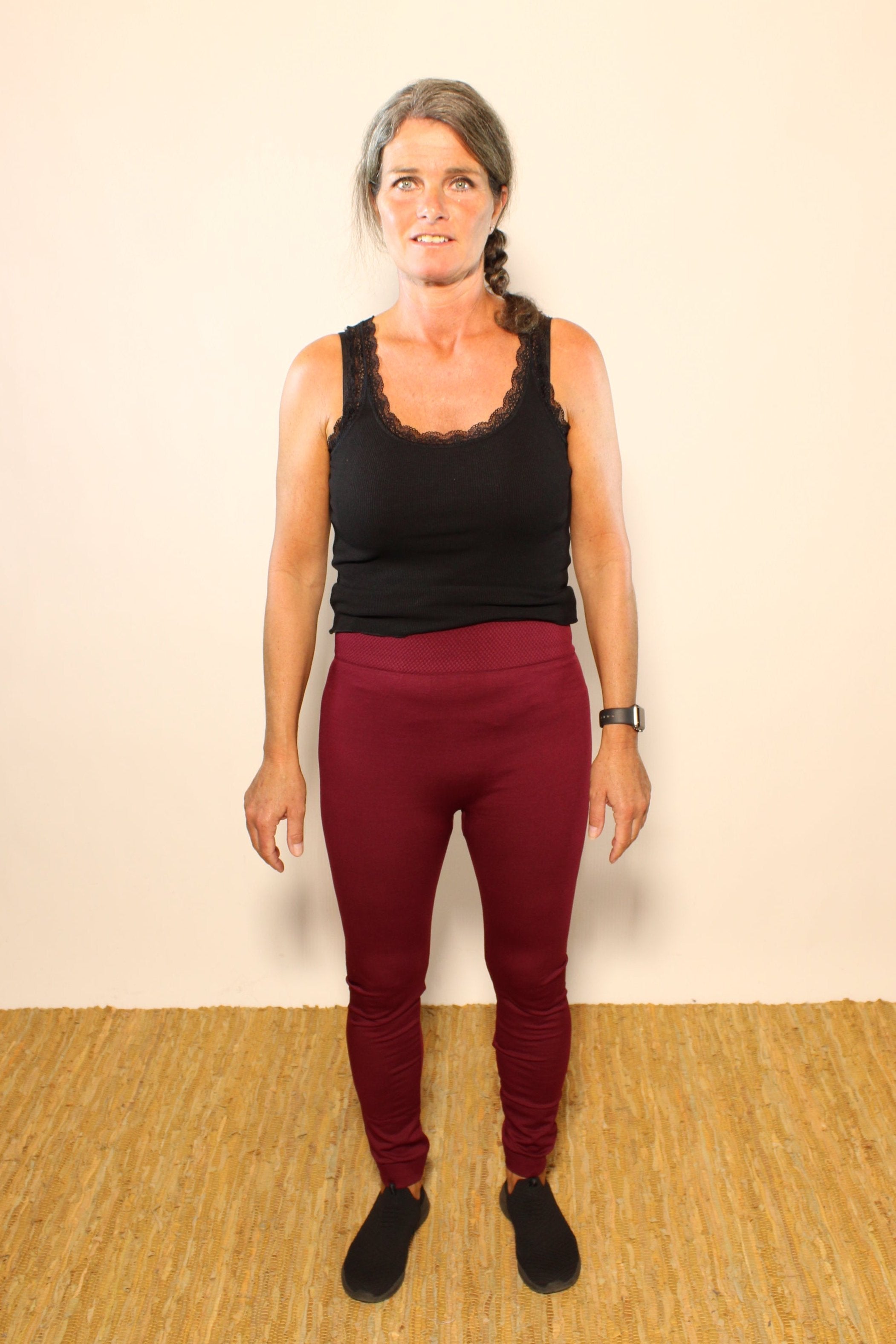 Dina termo leggings (stor), Bordeuax