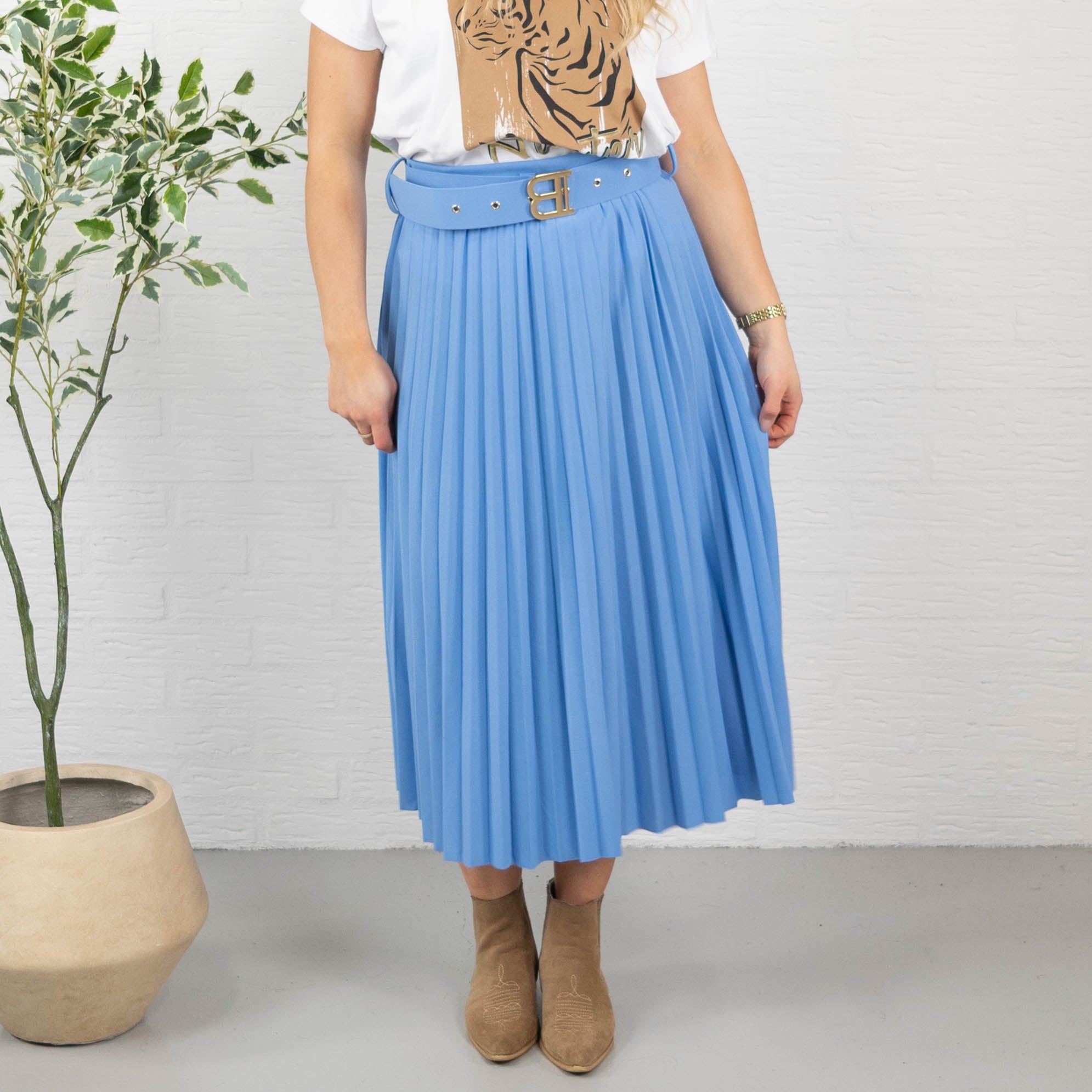 Melinda nederdel, Blå