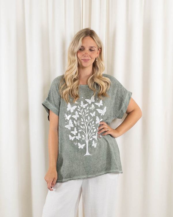 Selma t-shirt, Khaki
