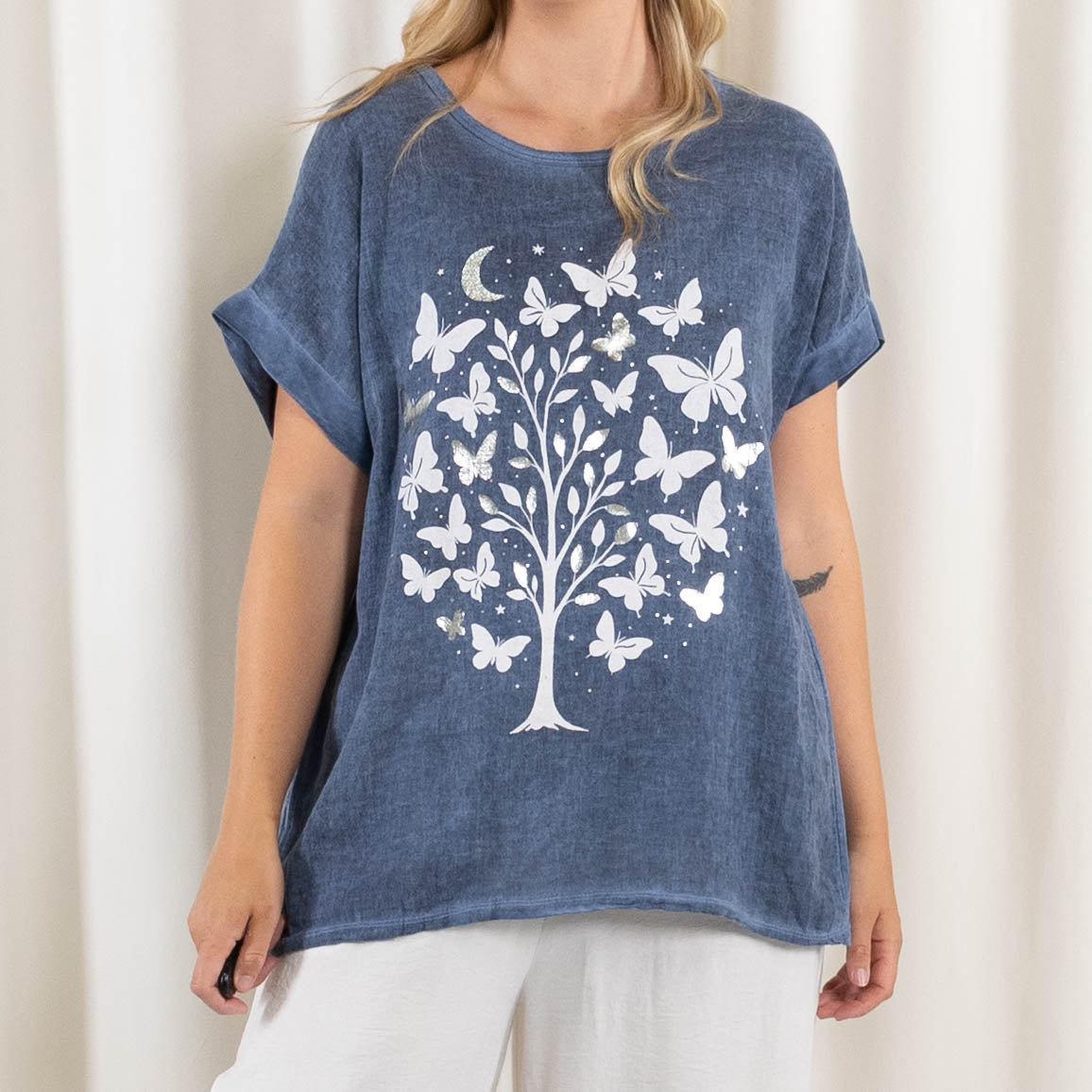 Selma t-shirt, Blå
