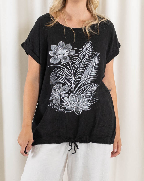 Sussie t-shirt, Sort