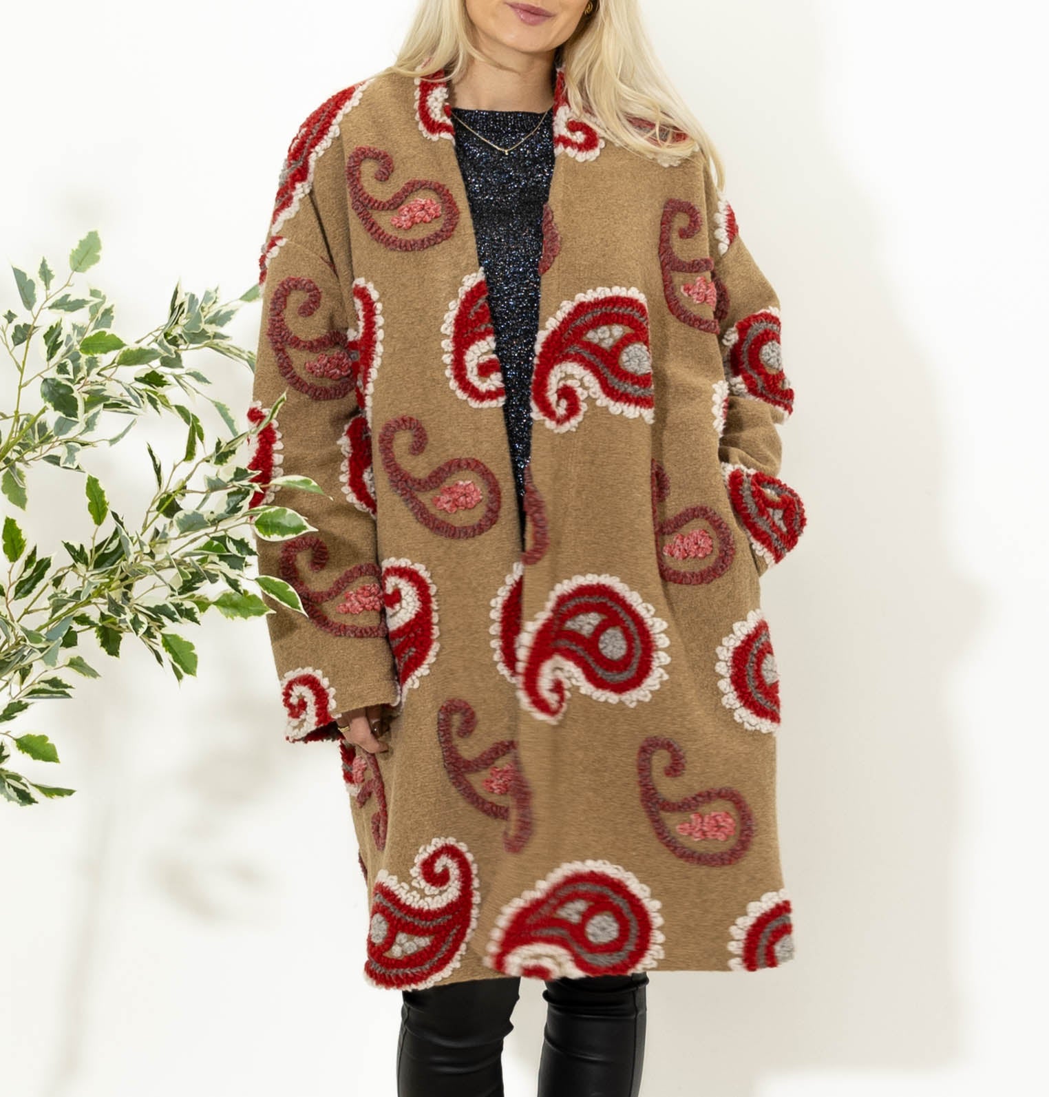 Vica cardigan/jakke, Camel