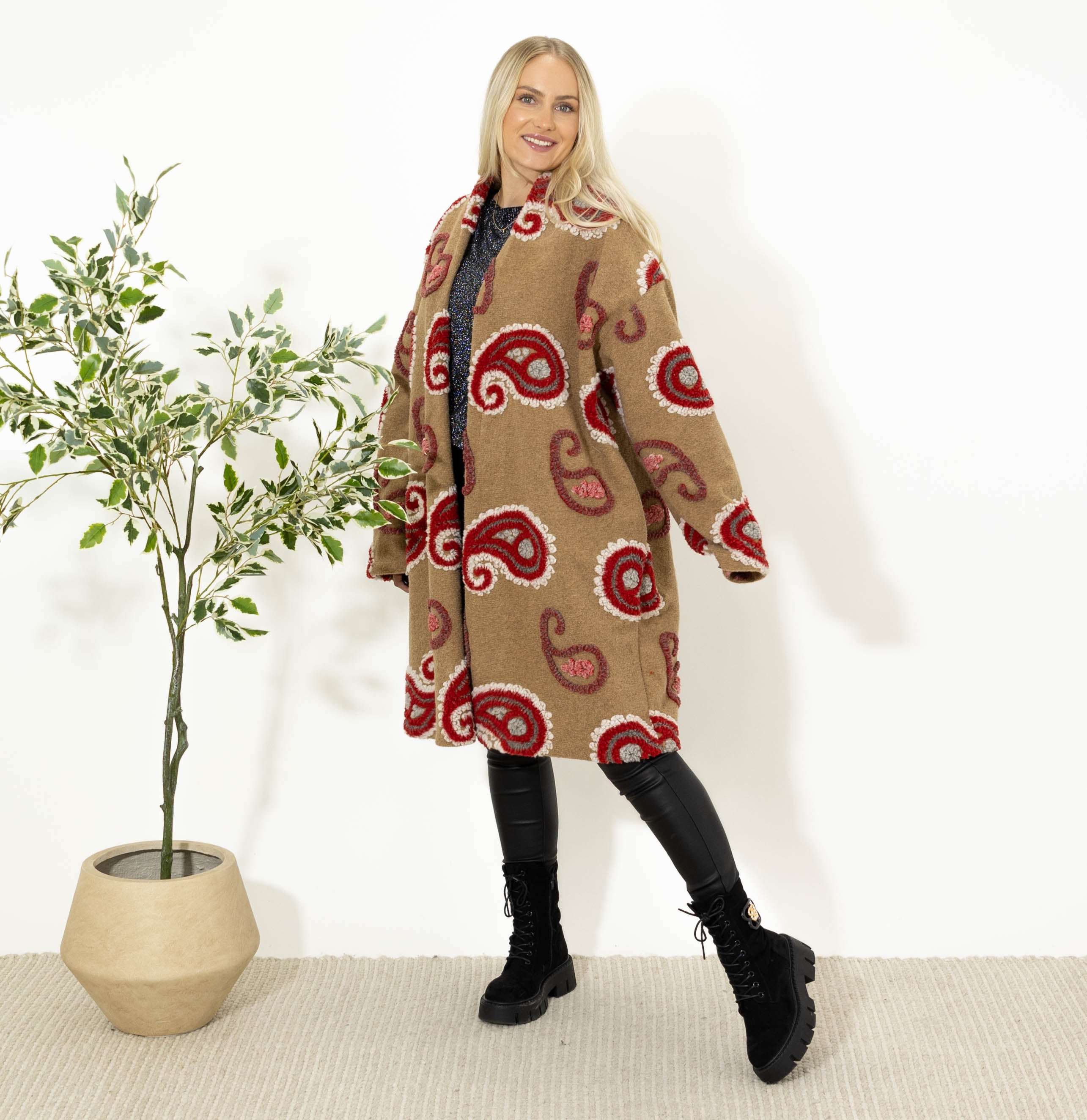 Vica cardigan/jakke, Camel