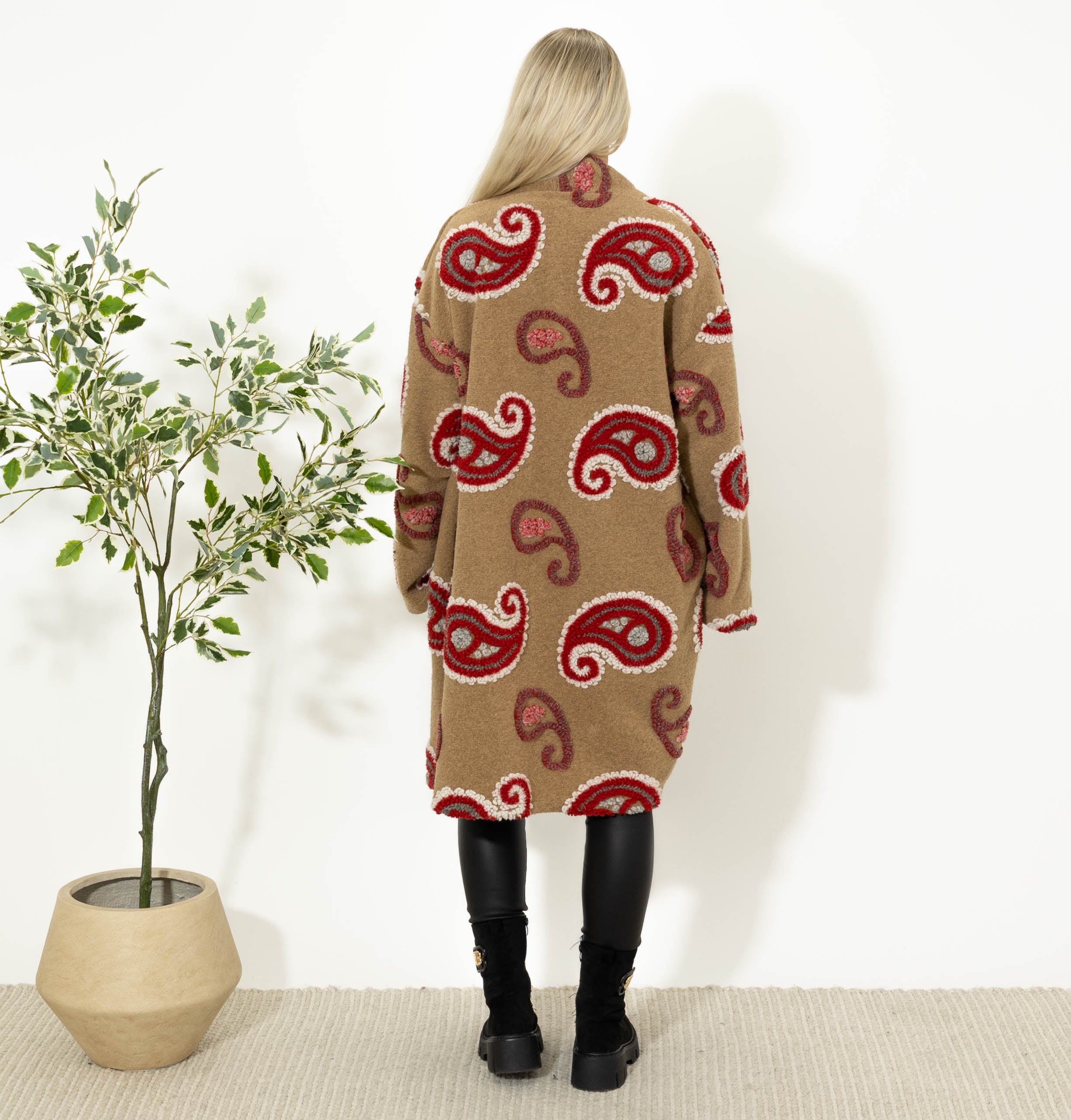 Vica cardigan/jakke, Camel