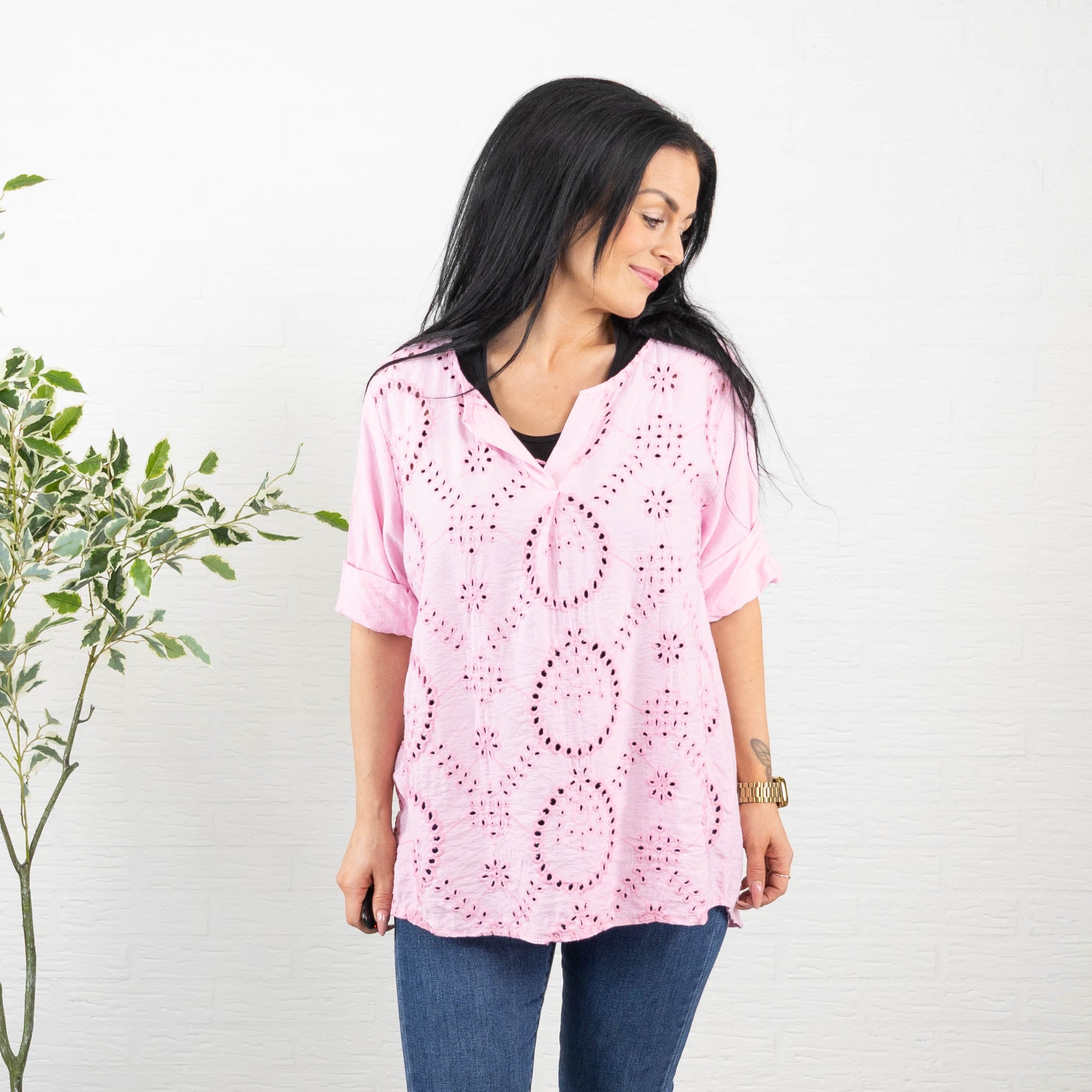 Bitten overdel, Lyserød