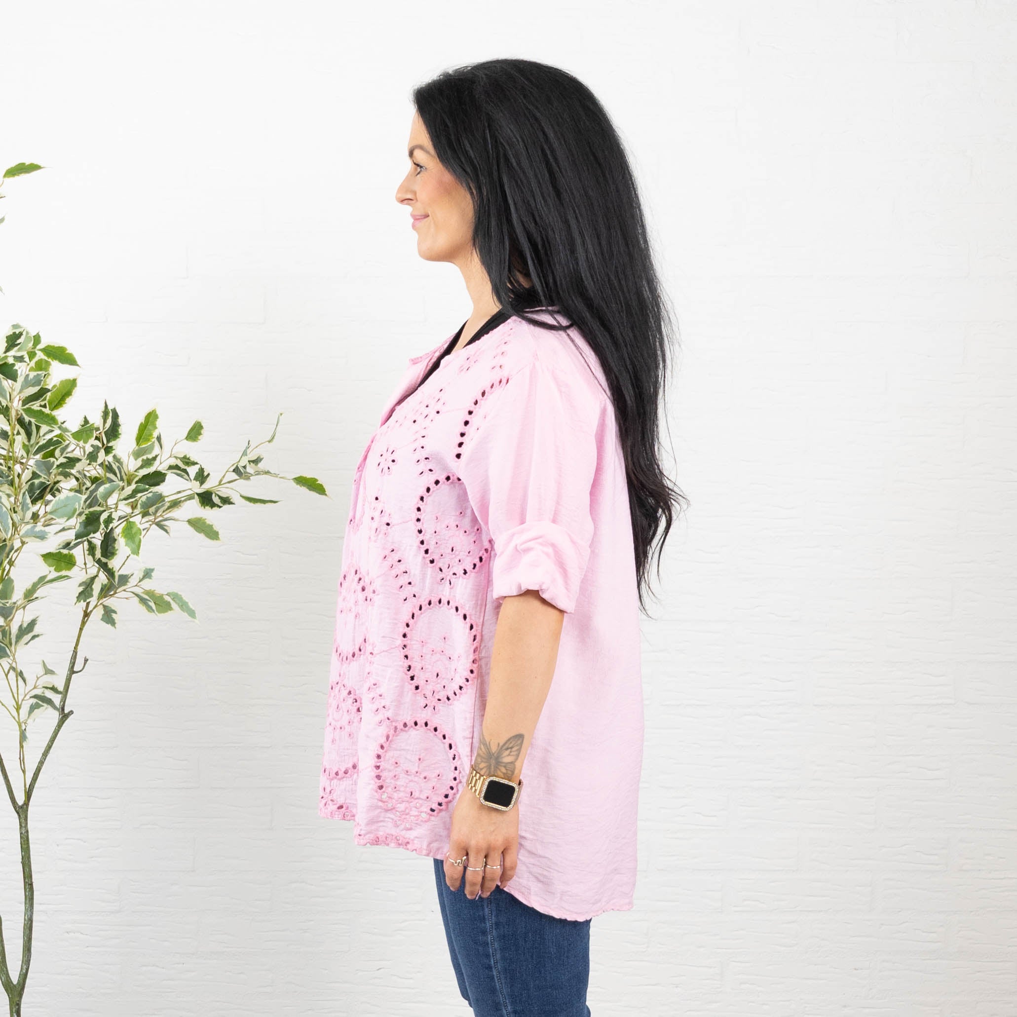 Bitten overdel, Lyserød