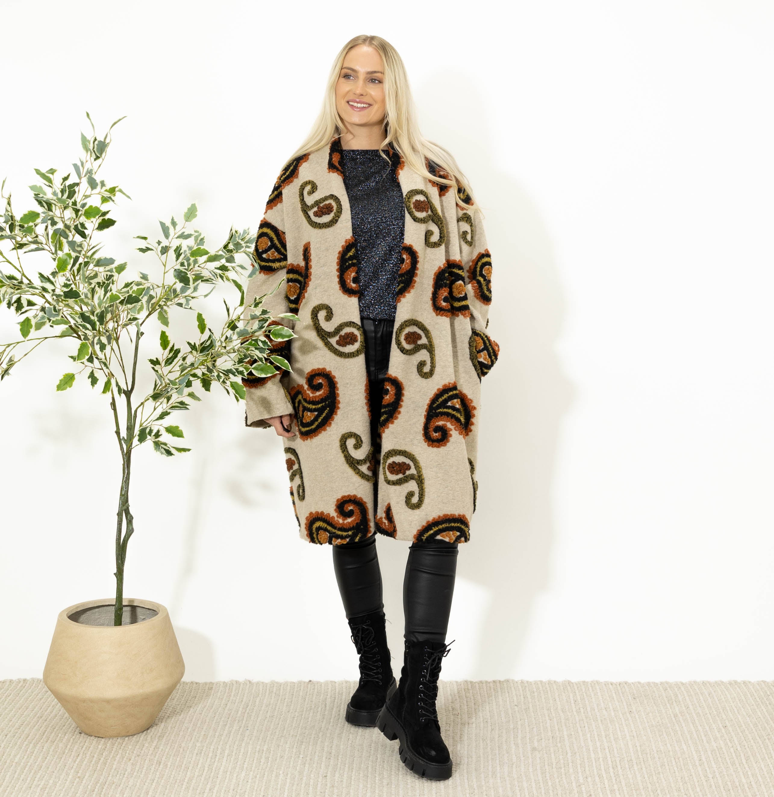 Vica cardigan/jakke, Beige