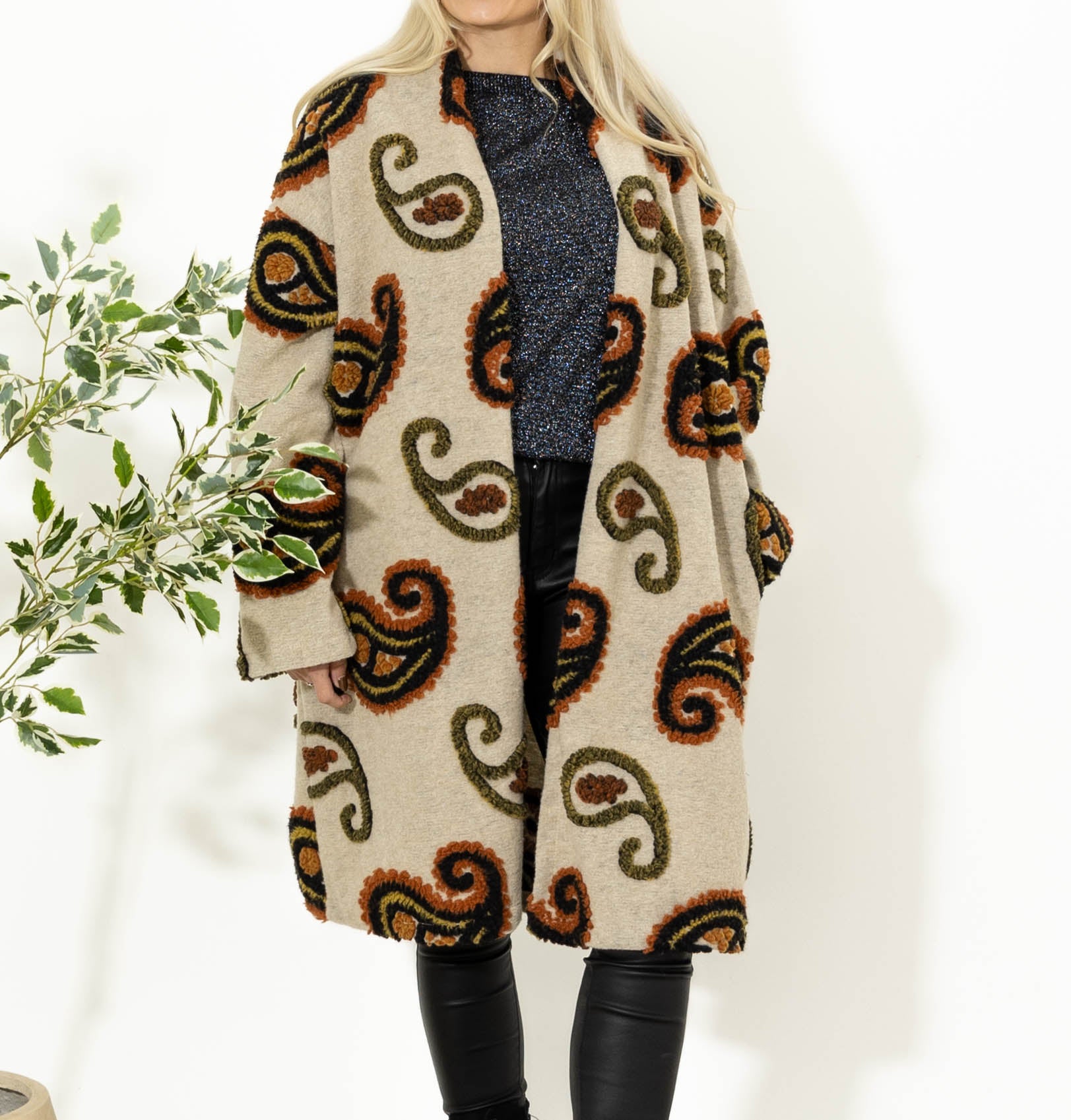Vica cardigan/jakke, Beige