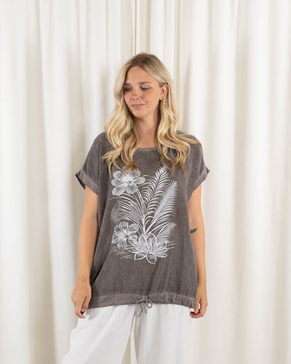 Sussie t-shirt, Taupe