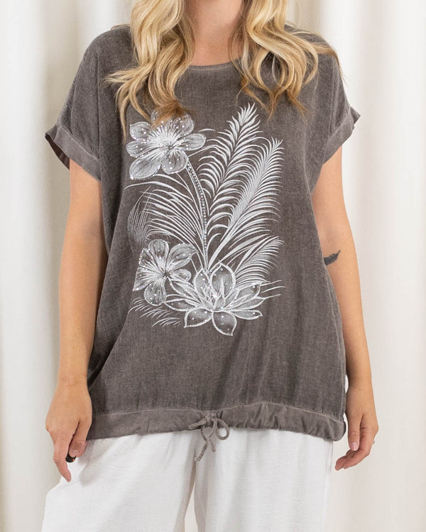 Sussie t-shirt, Taupe