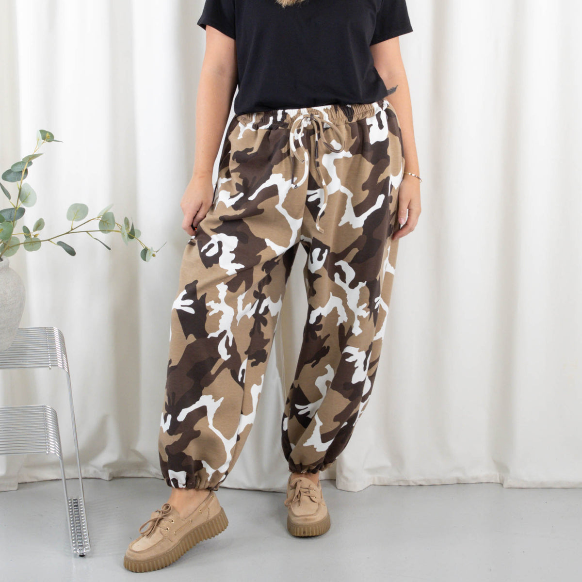 Foxy bukser, Taupe