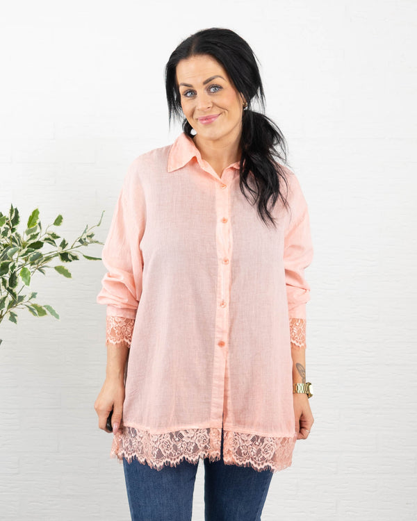 Blondie bluse, Fersken