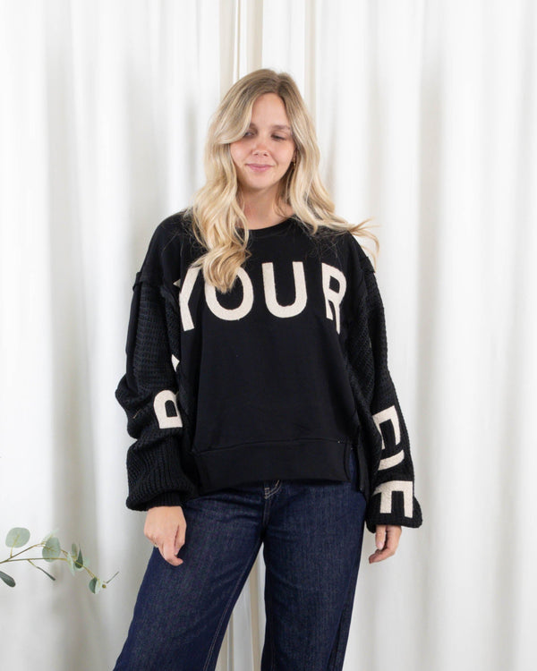 Lima sweatshirt, Sort