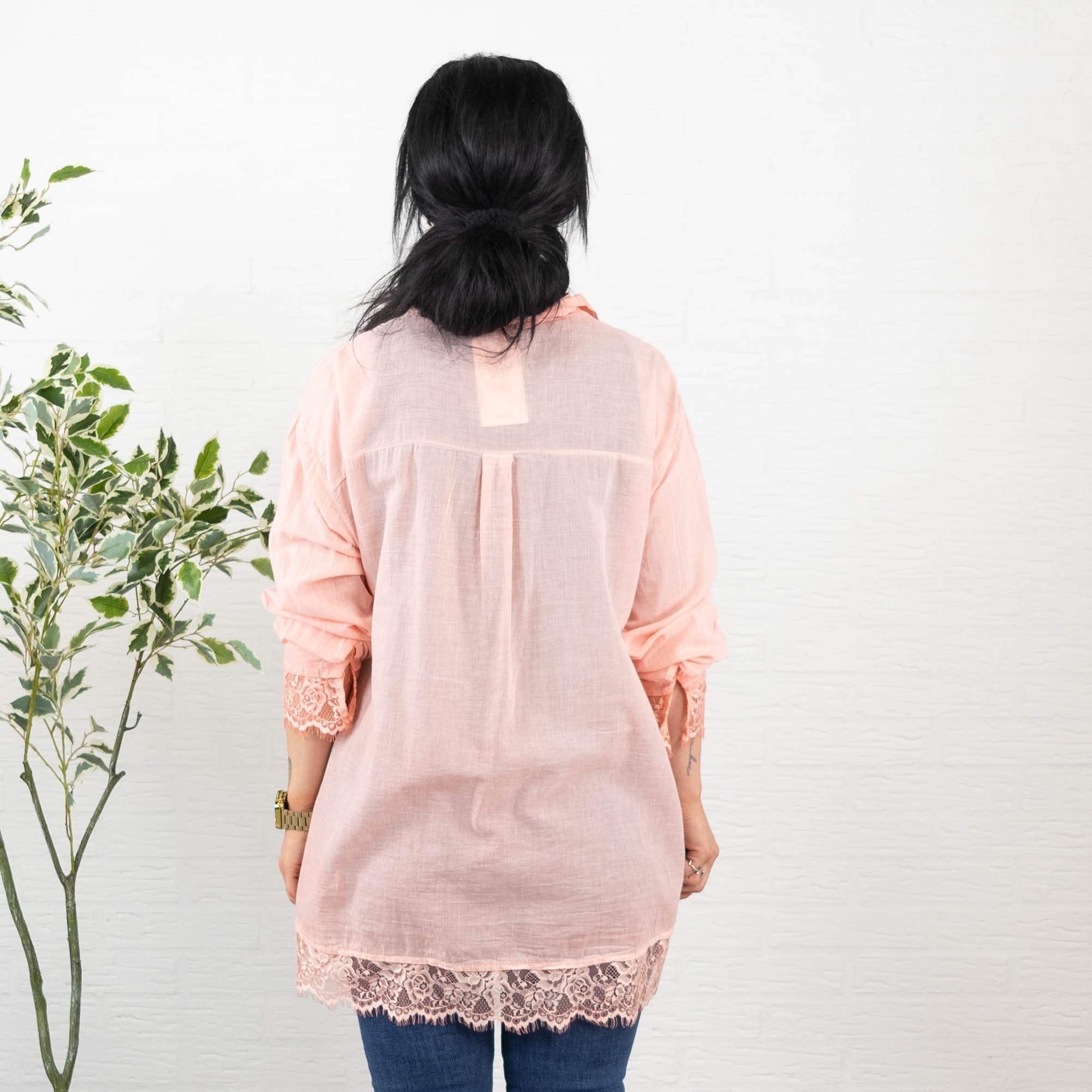 Blondie bluse, Fersken