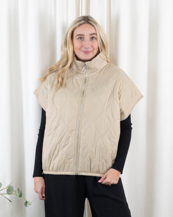 Ramona vest, Taupe