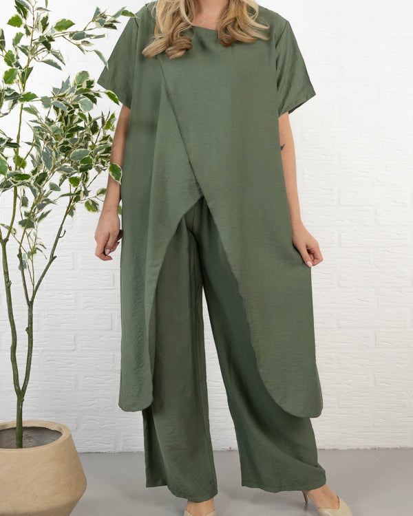 Marishka 2 delt sæt, Khaki