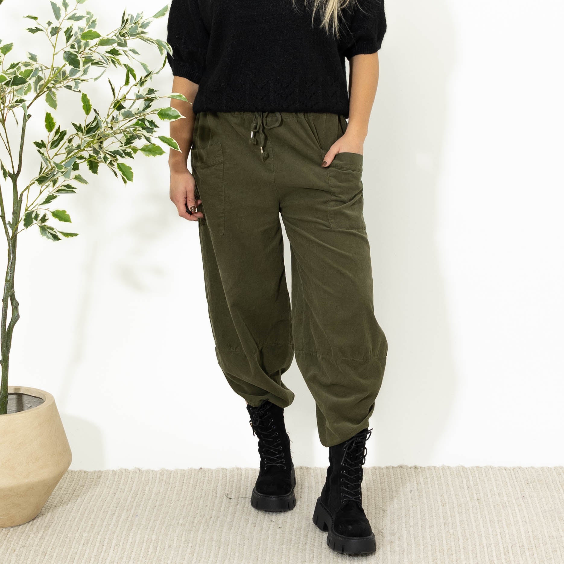 Doreen baggy bukser, Khaki