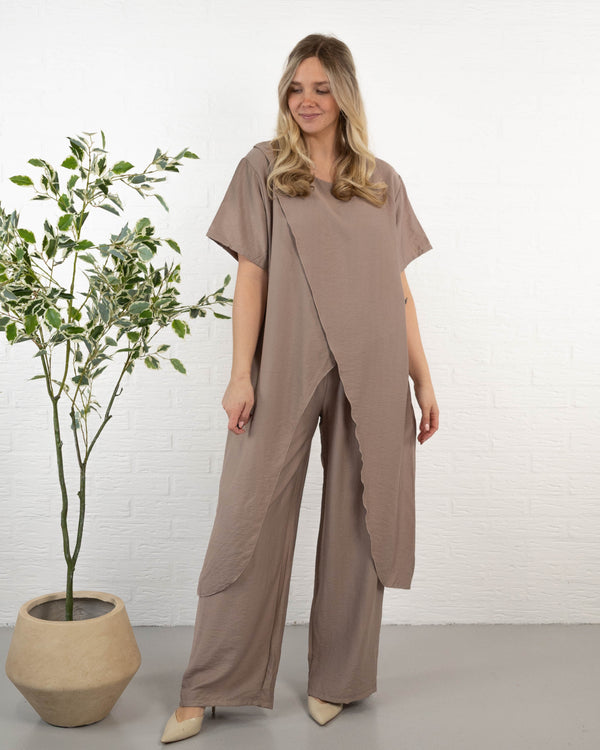 Marishka 2 delt sæt, Taupe