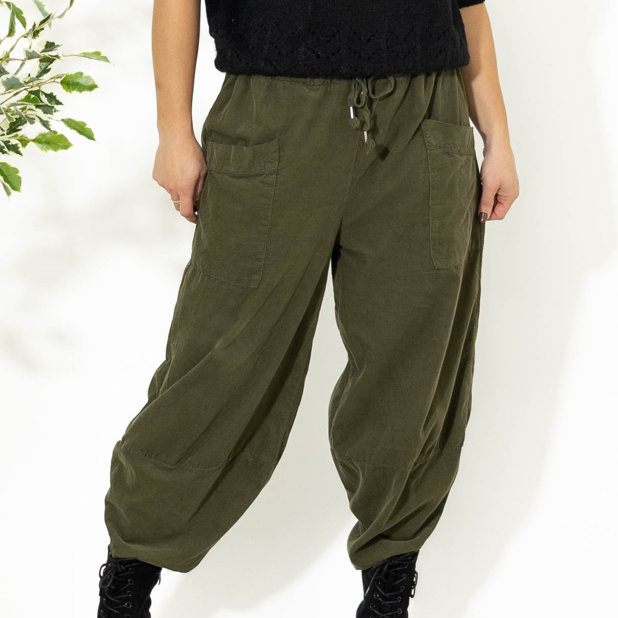 Doreen baggy bukser, Khaki
