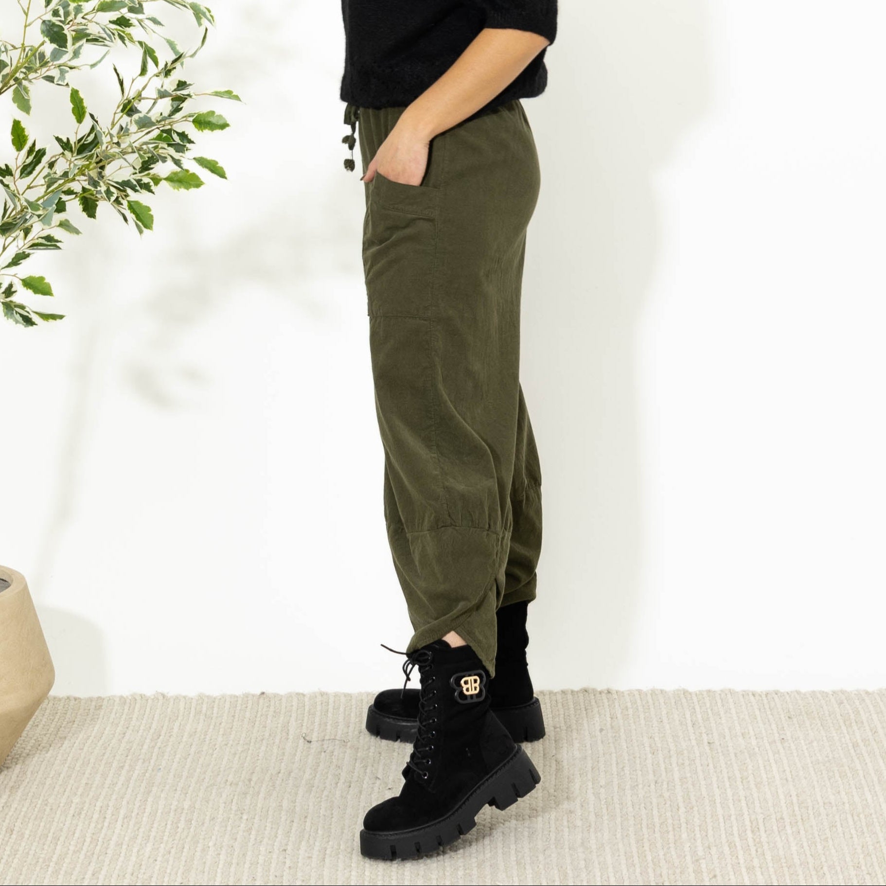 Doreen baggy bukser, Khaki