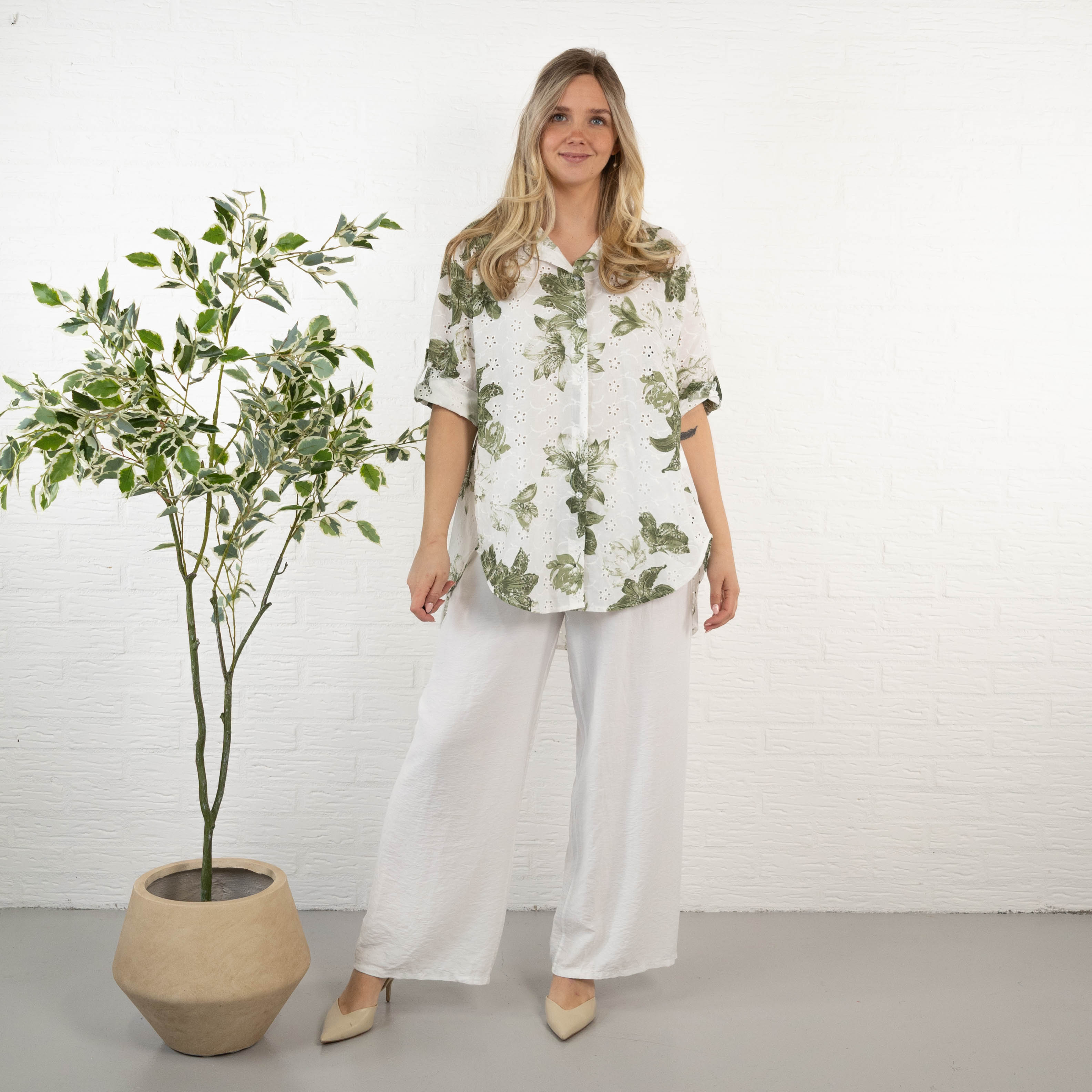 Patricia skjorte, Khaki