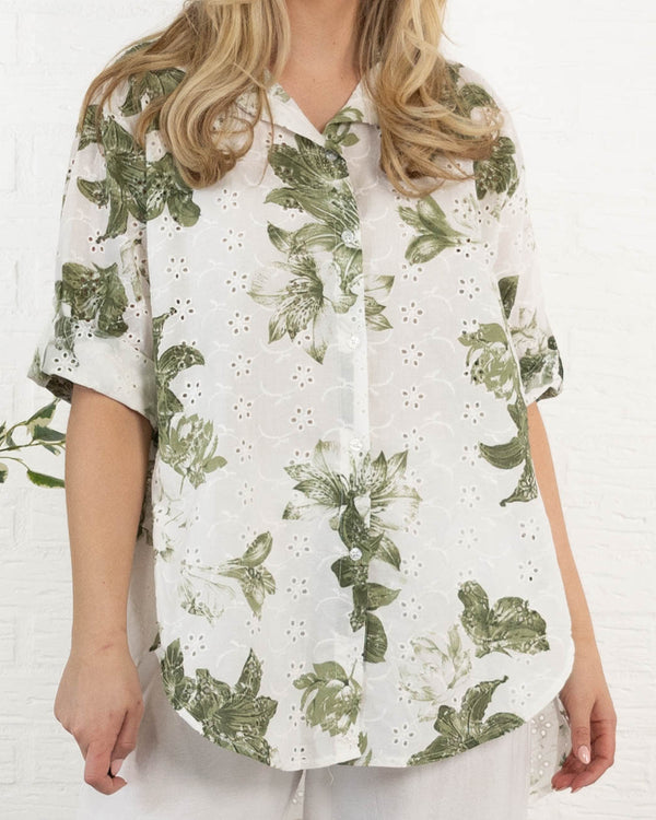 Patricia skjorte, Khaki