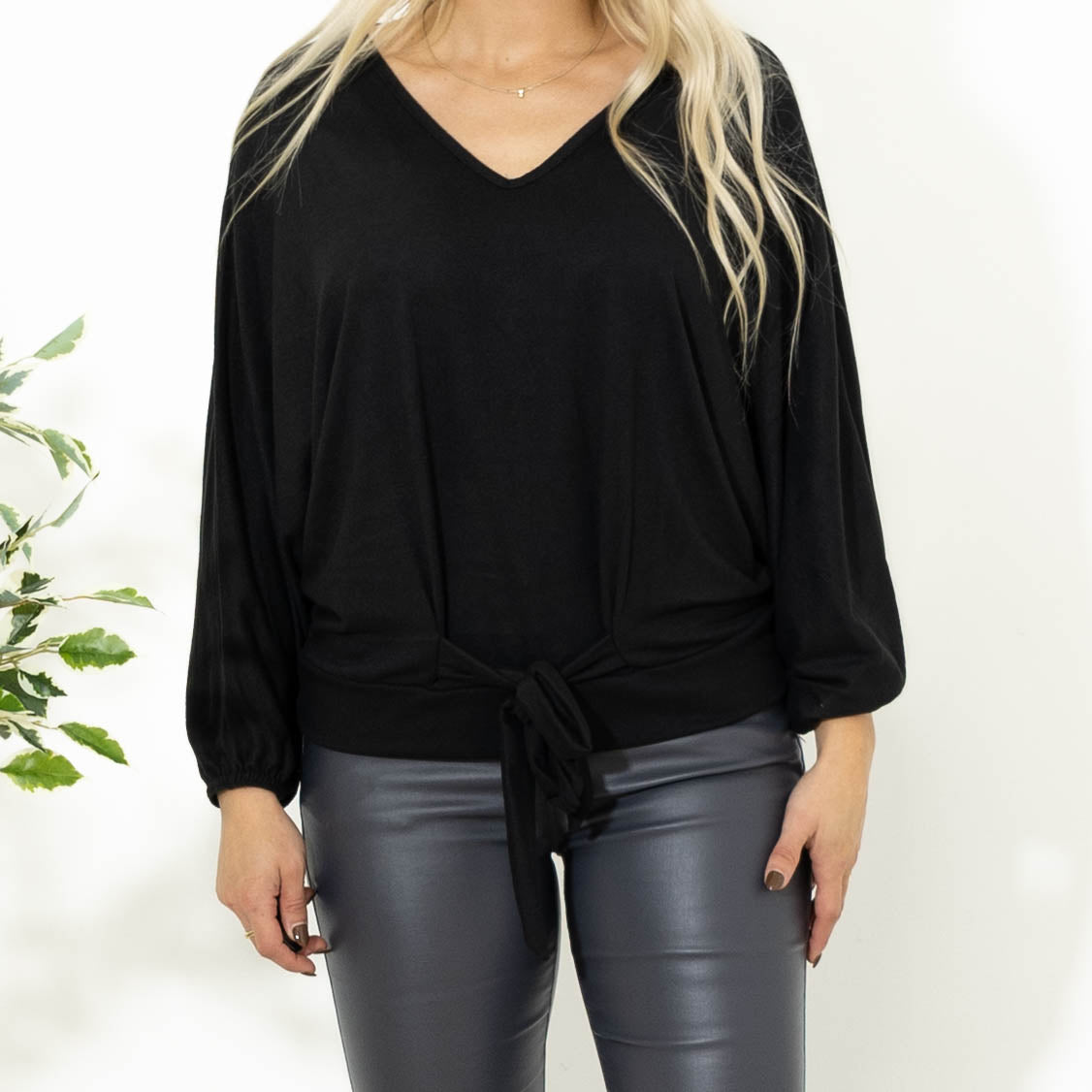 Clare batwing overdel, Sort