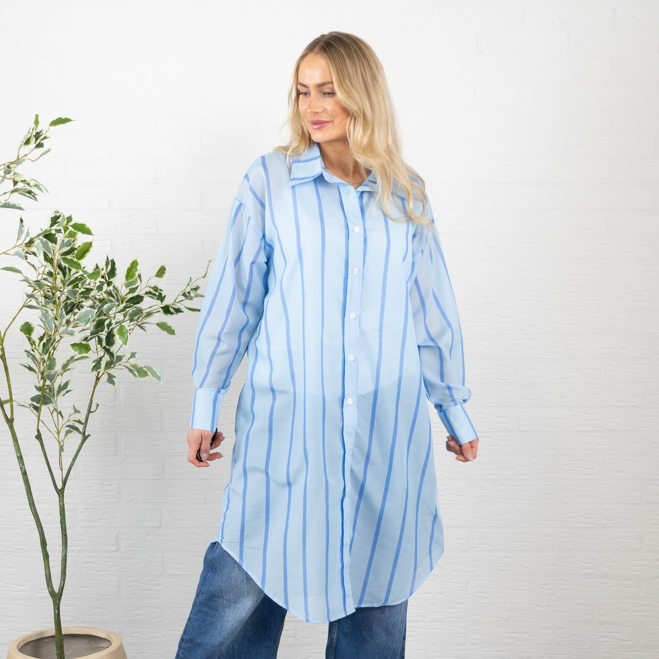 Marilyn skjorte, Blå