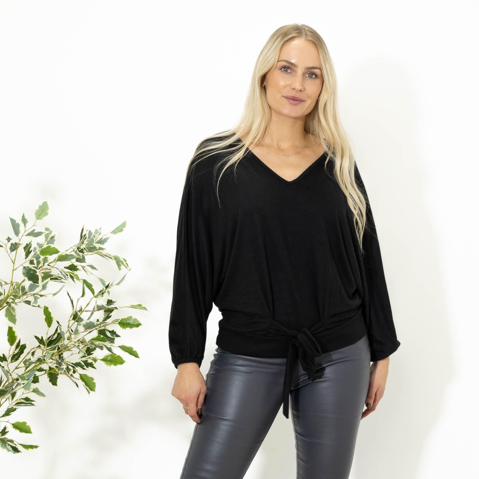 Clare batwing overdel, Sort