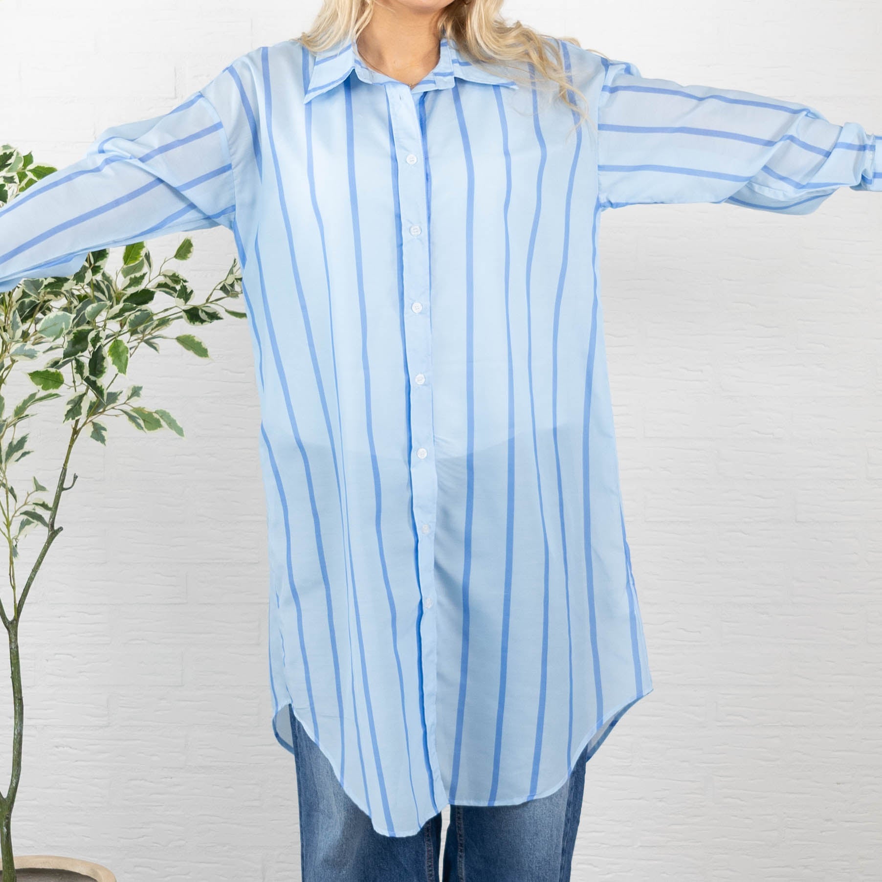 Marilyn skjorte, Blå