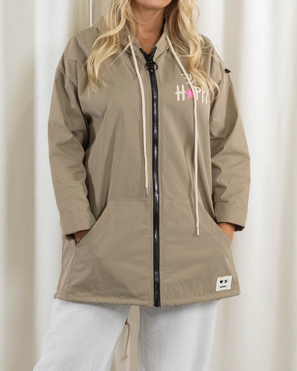 Happy jakke, Taupe