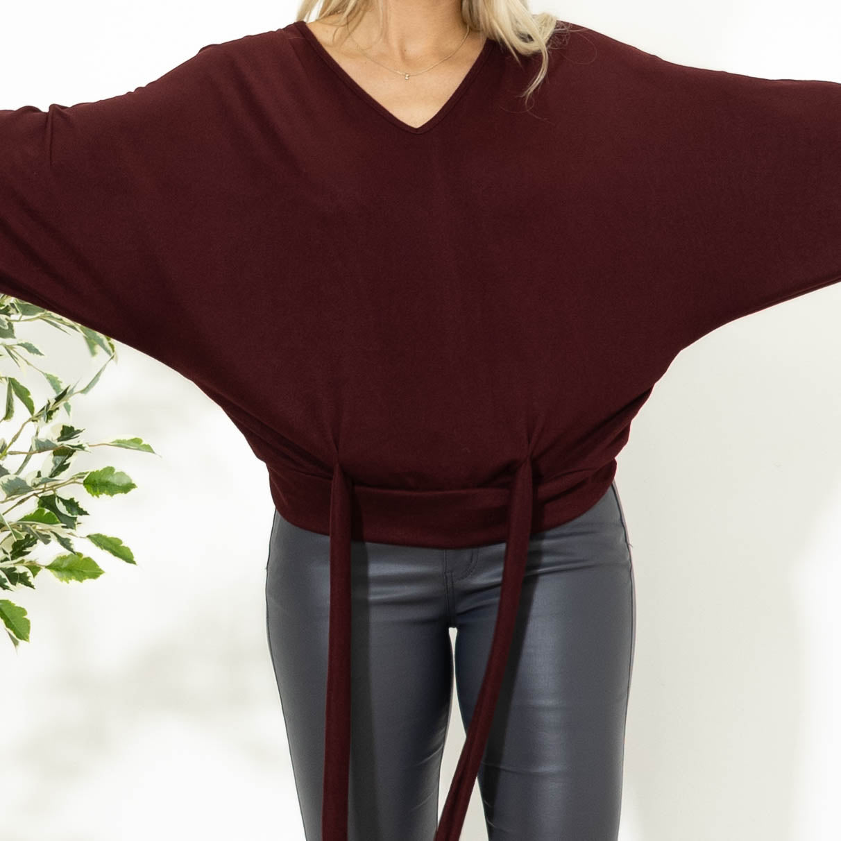 Clare batwing overdel, Bordeaux