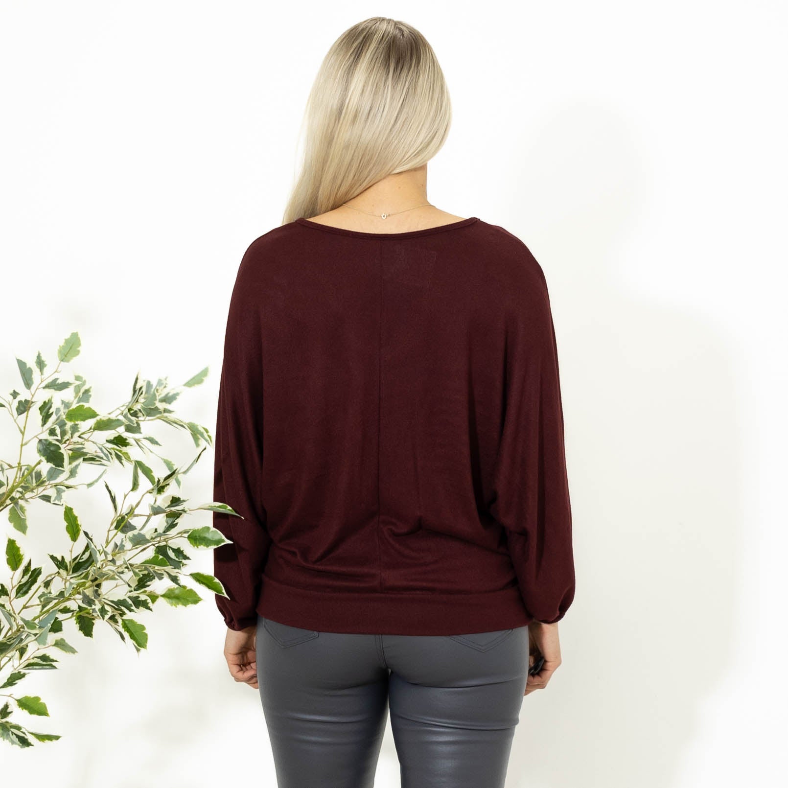 Clare batwing overdel, Bordeaux