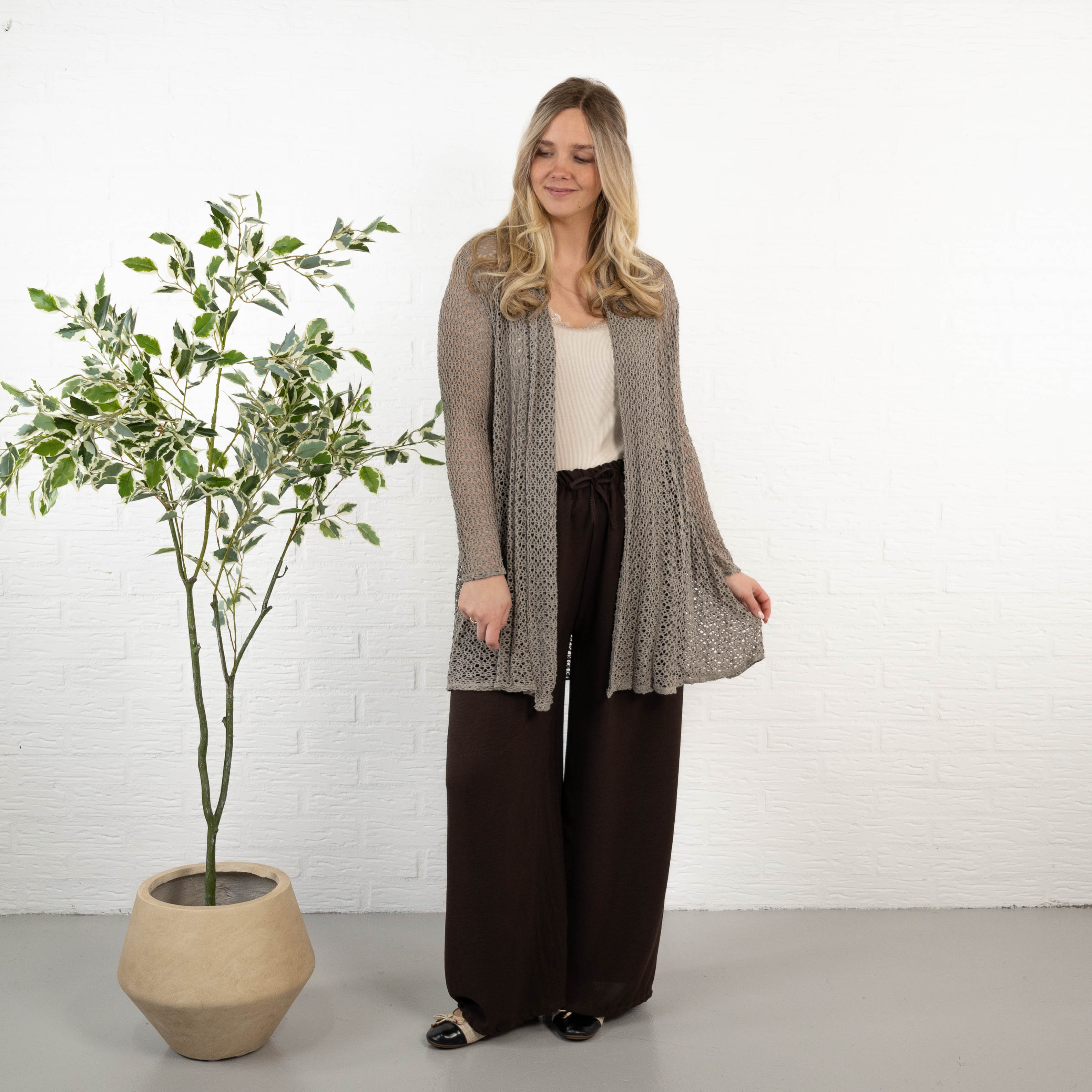 Paege cardigan, Taupe