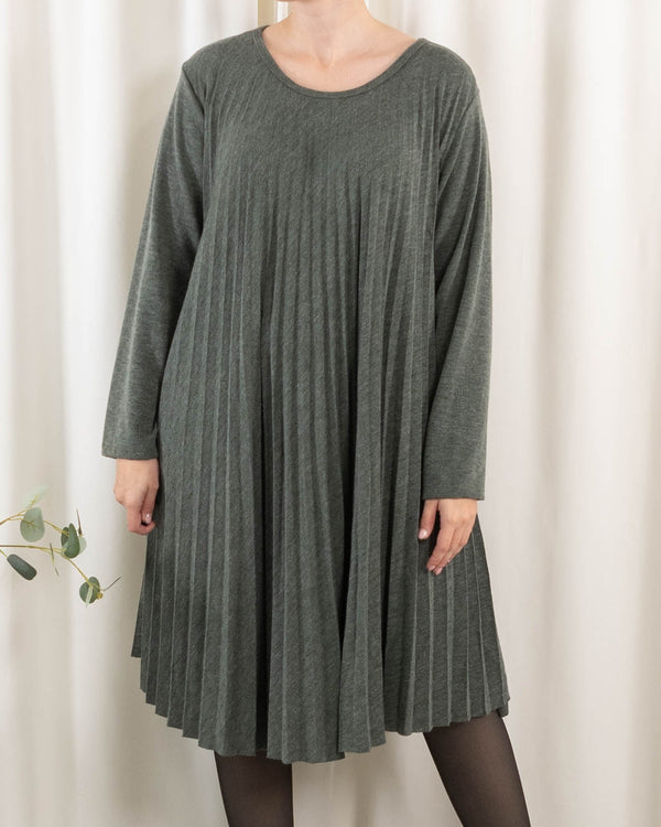 Agnes kjole, Khaki Melange