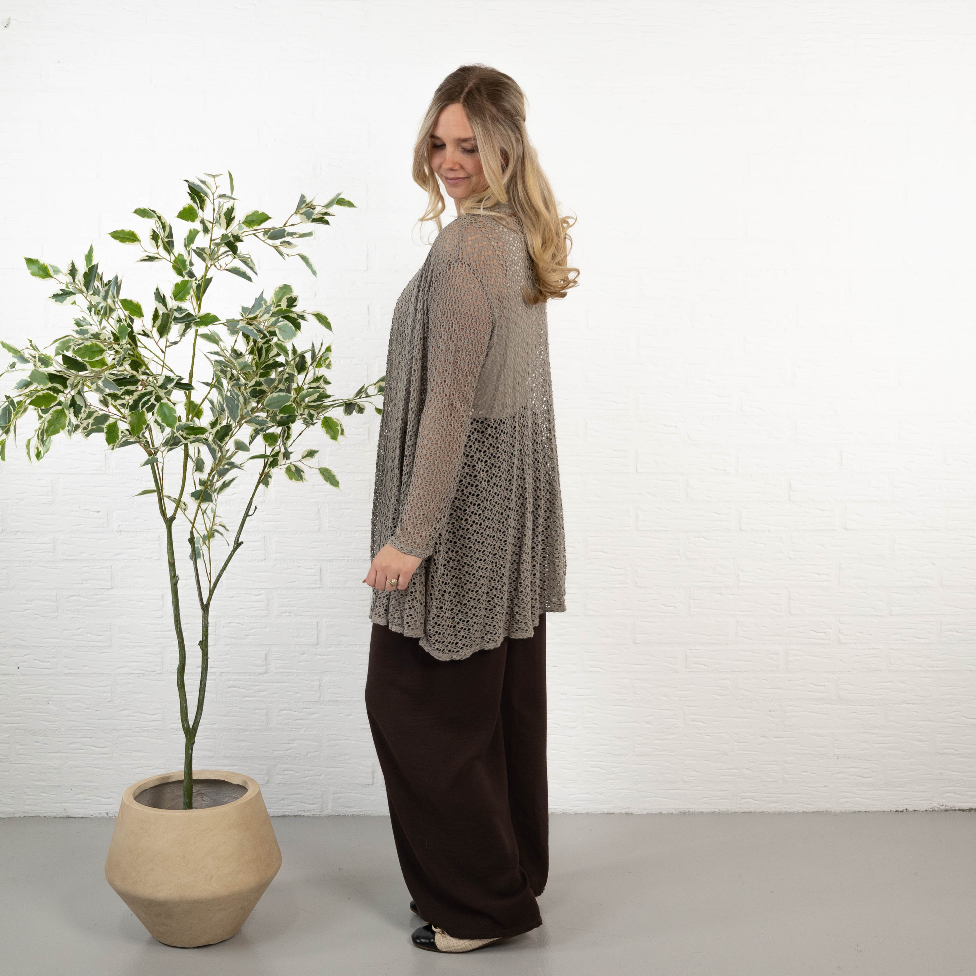 Paege cardigan, Taupe