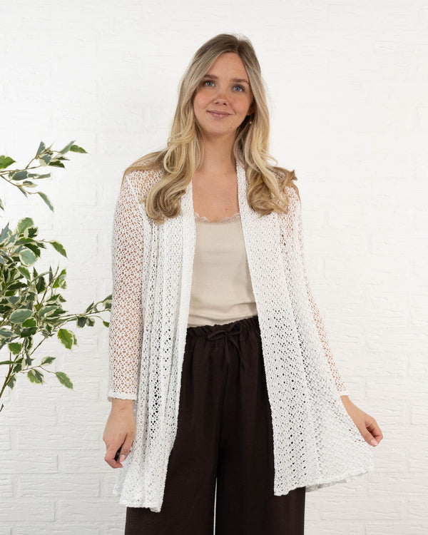 Paege cardigan, Hvid