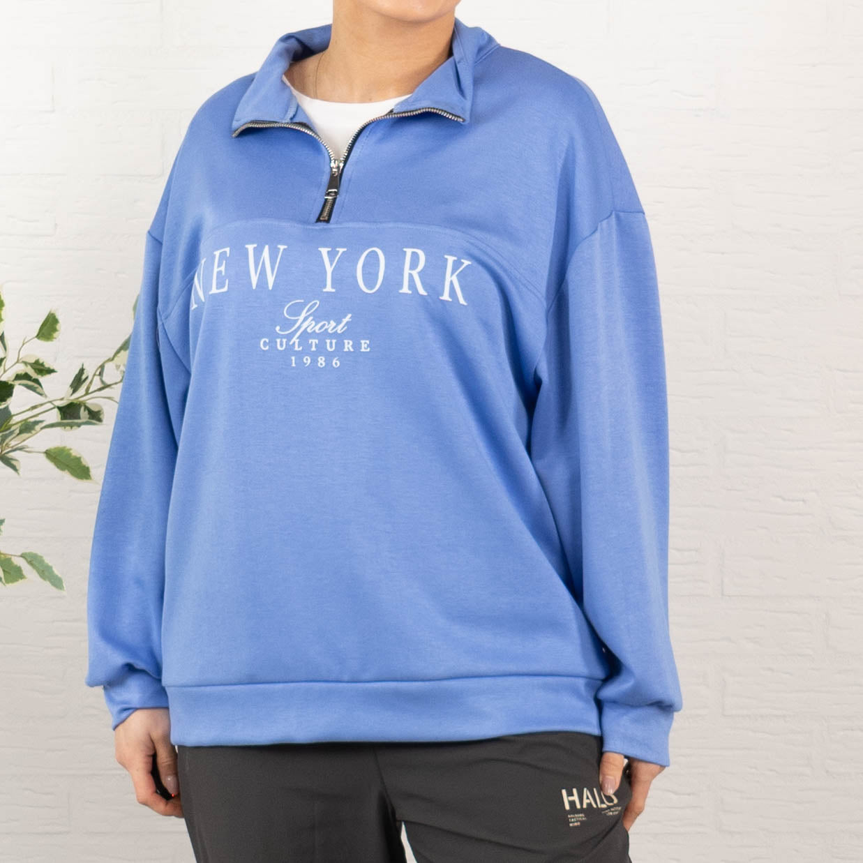New York sweatshirt, Blå