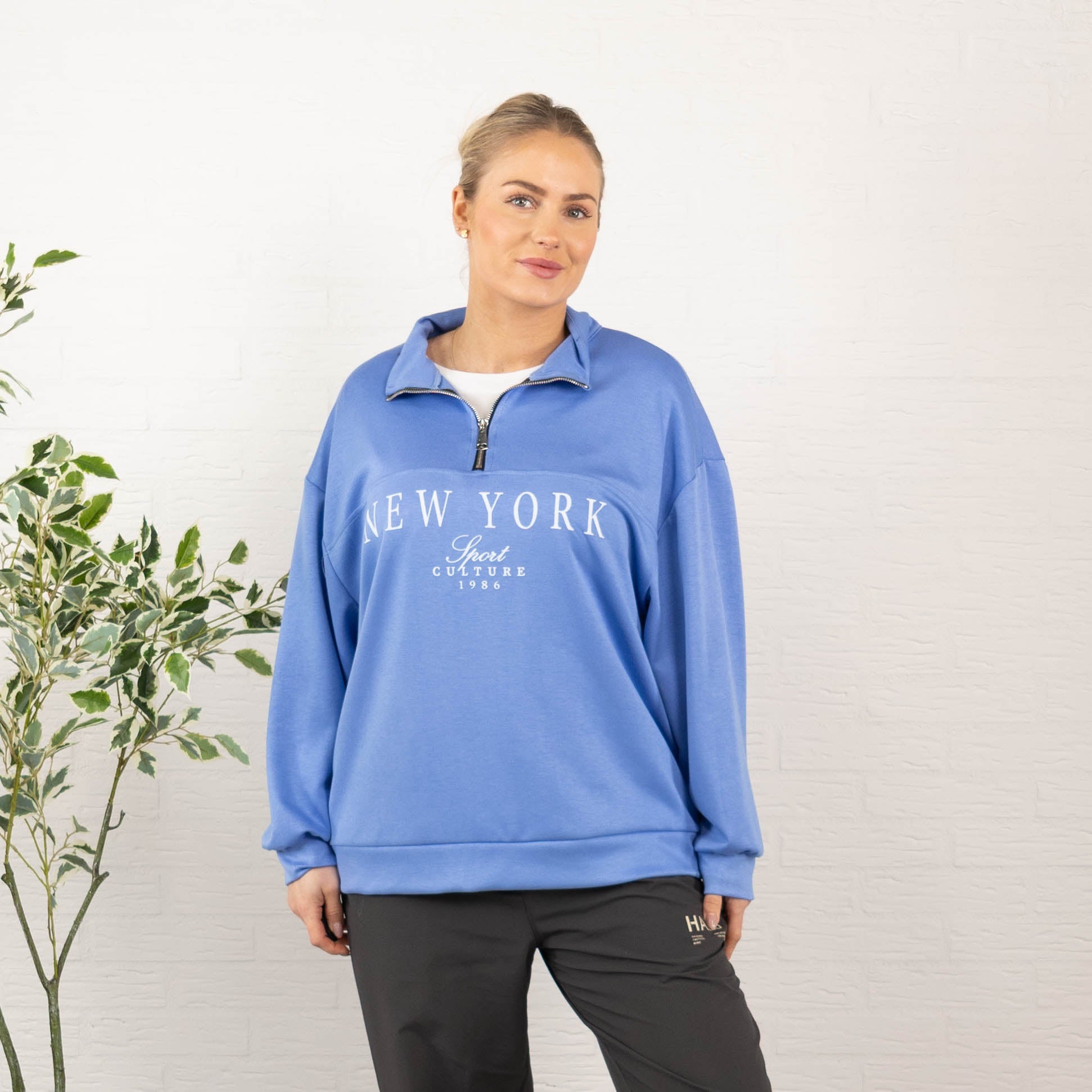 New York sweatshirt, Blå