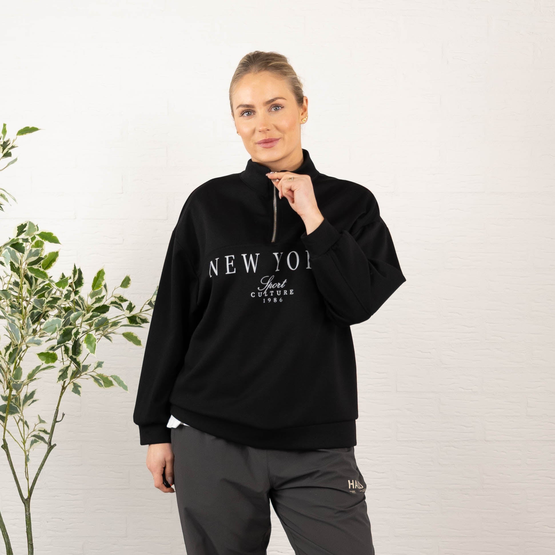 New York sweatshirt, Sort