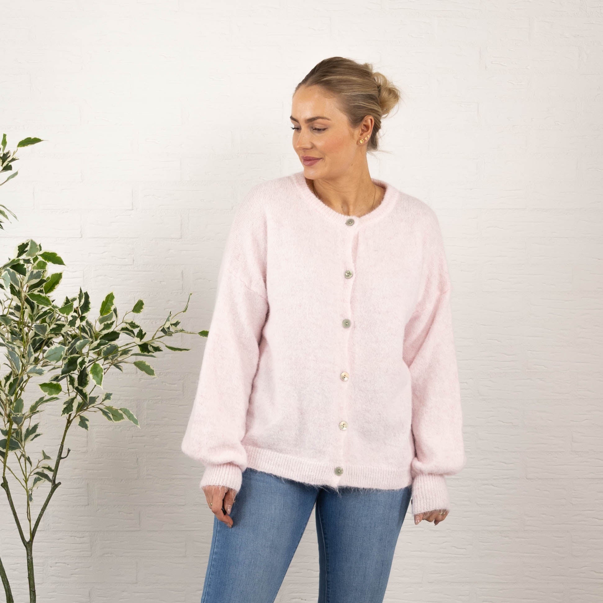 Nelly cardigan, Lyserød