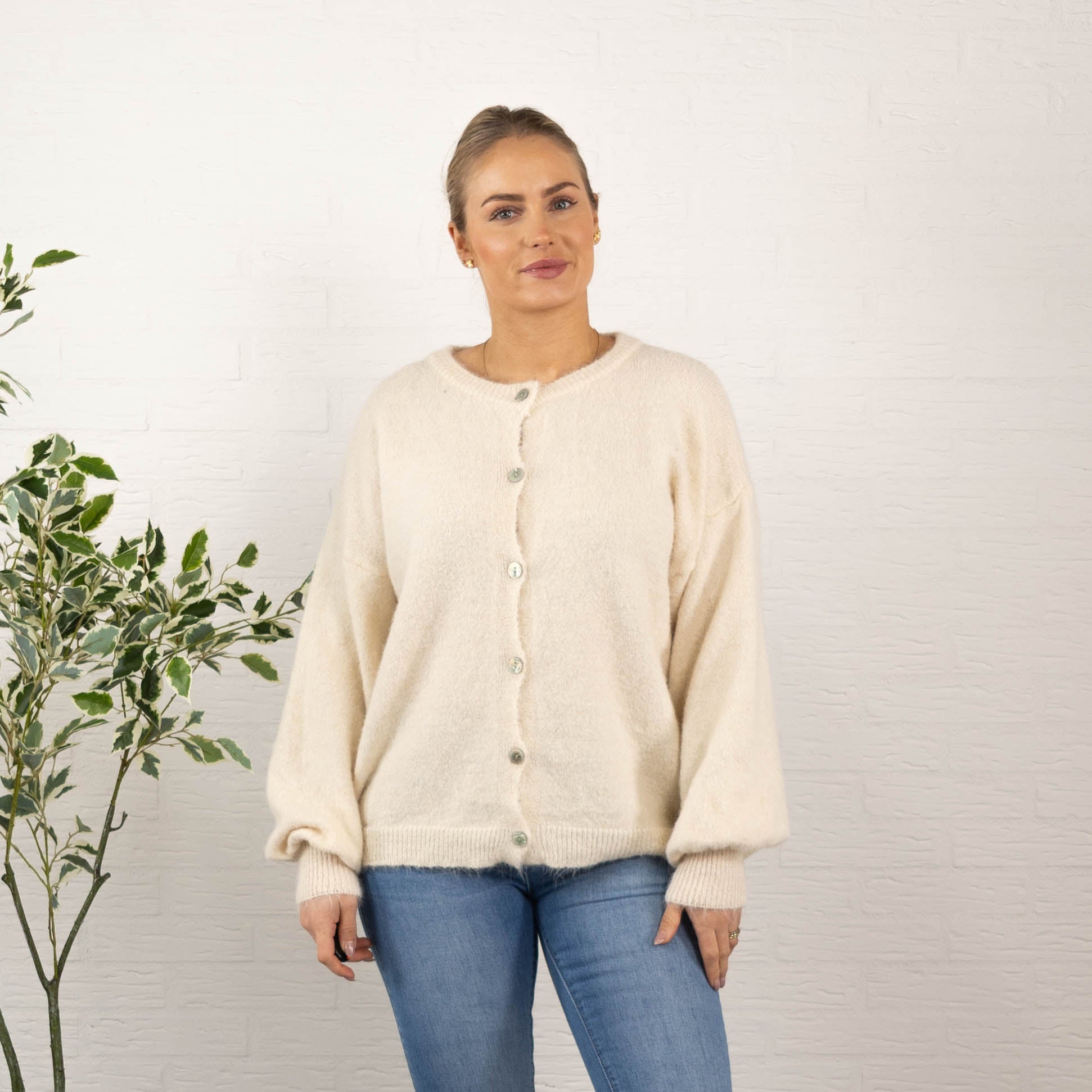 Nelly cardigan, Beige