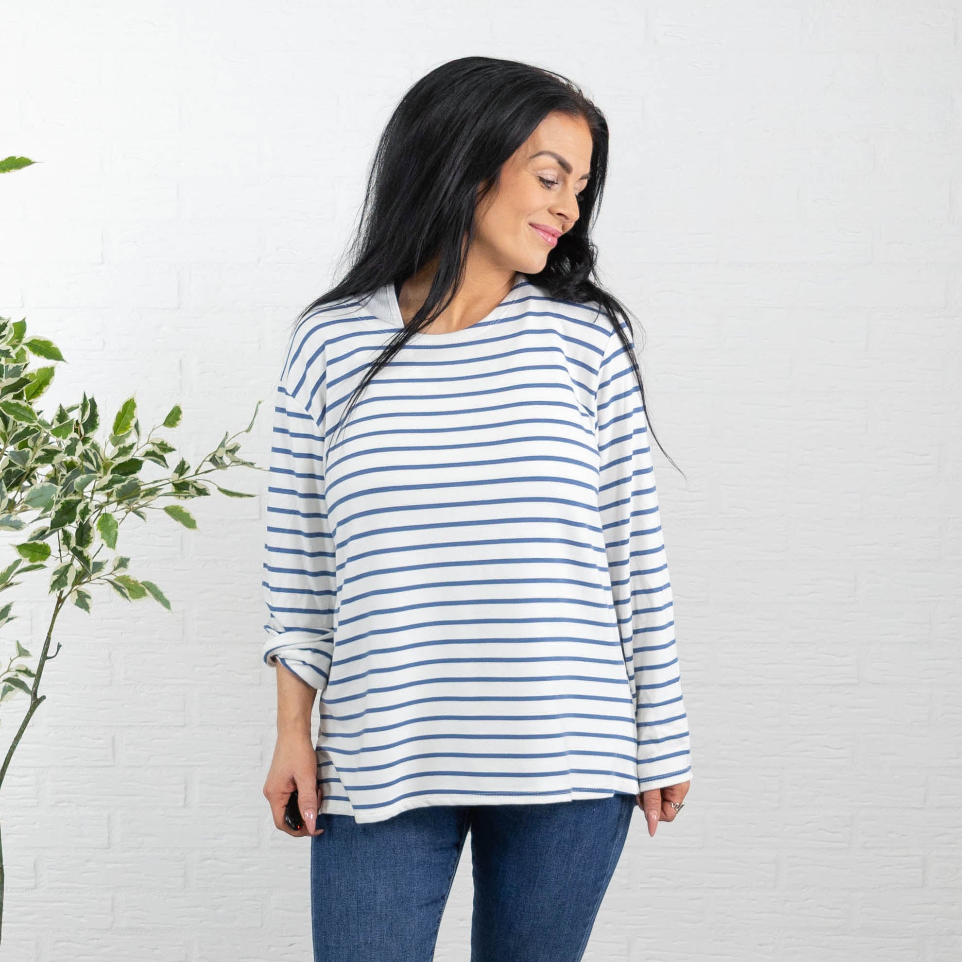 Søs t-shirt, Dueblå