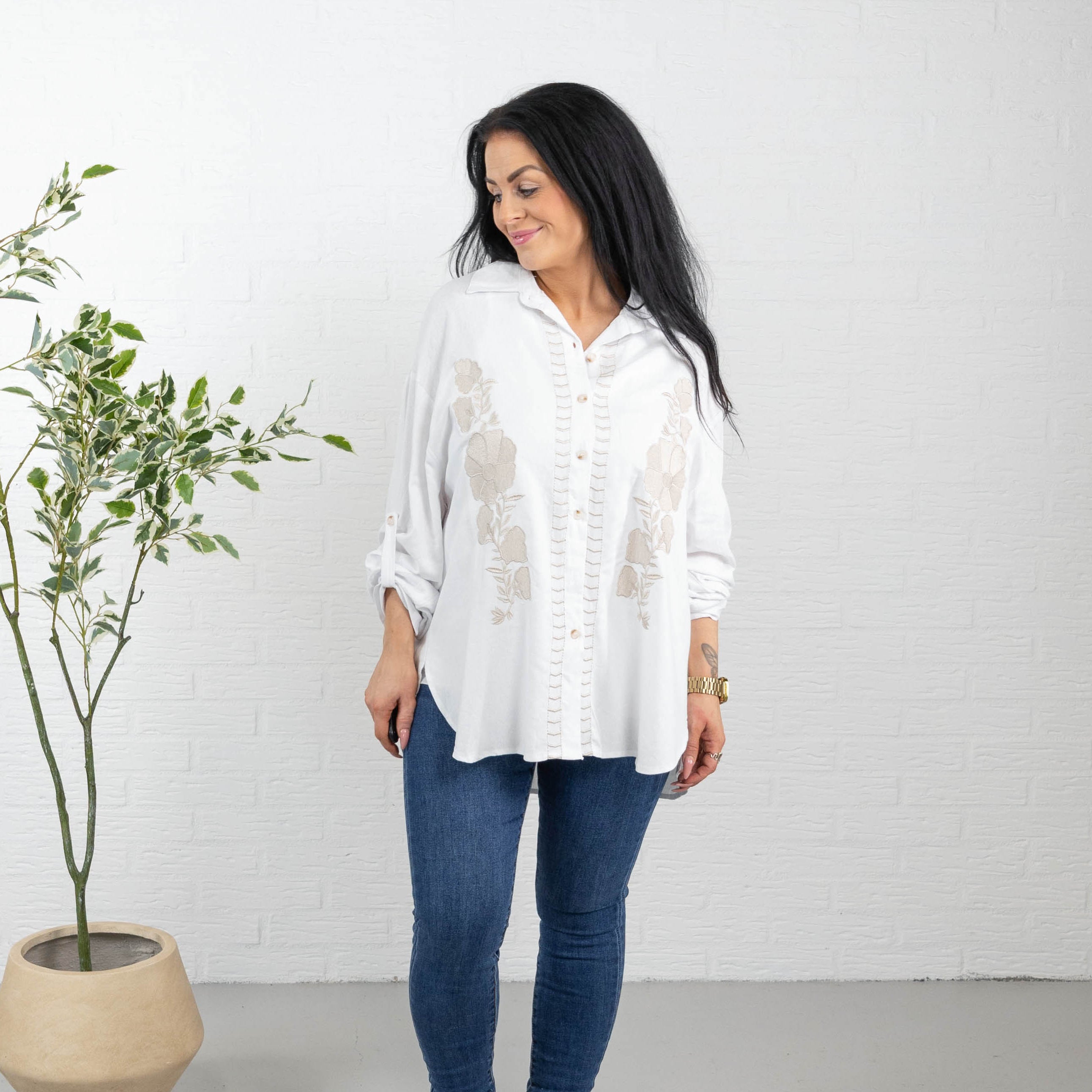 Denise skjorte, Hvid