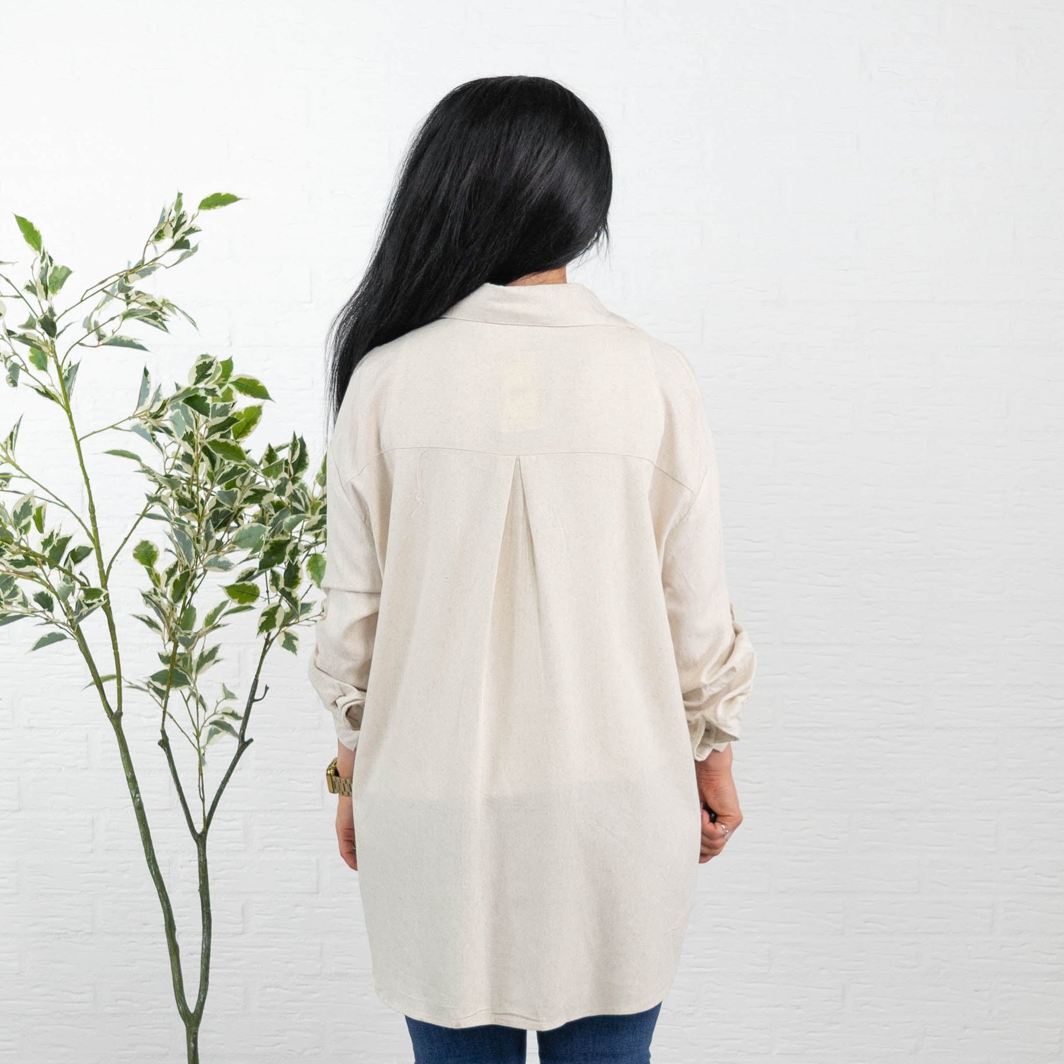 Denise skjorte, Beige