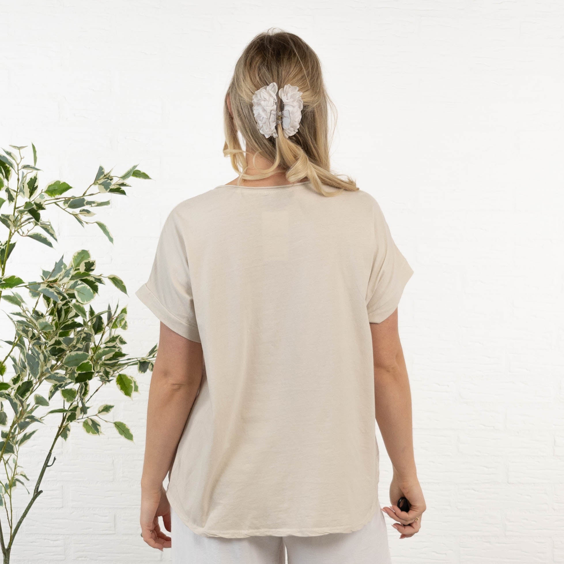 Eleanor overdel, Beige