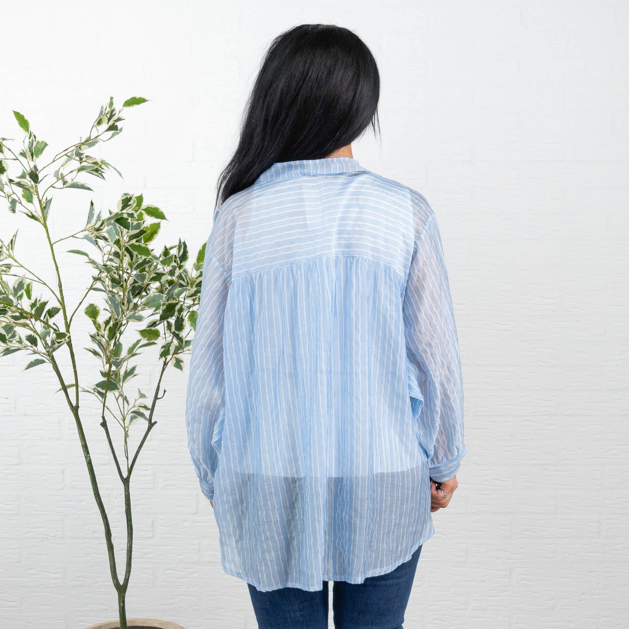 Leslie skjorte, Lyseblå