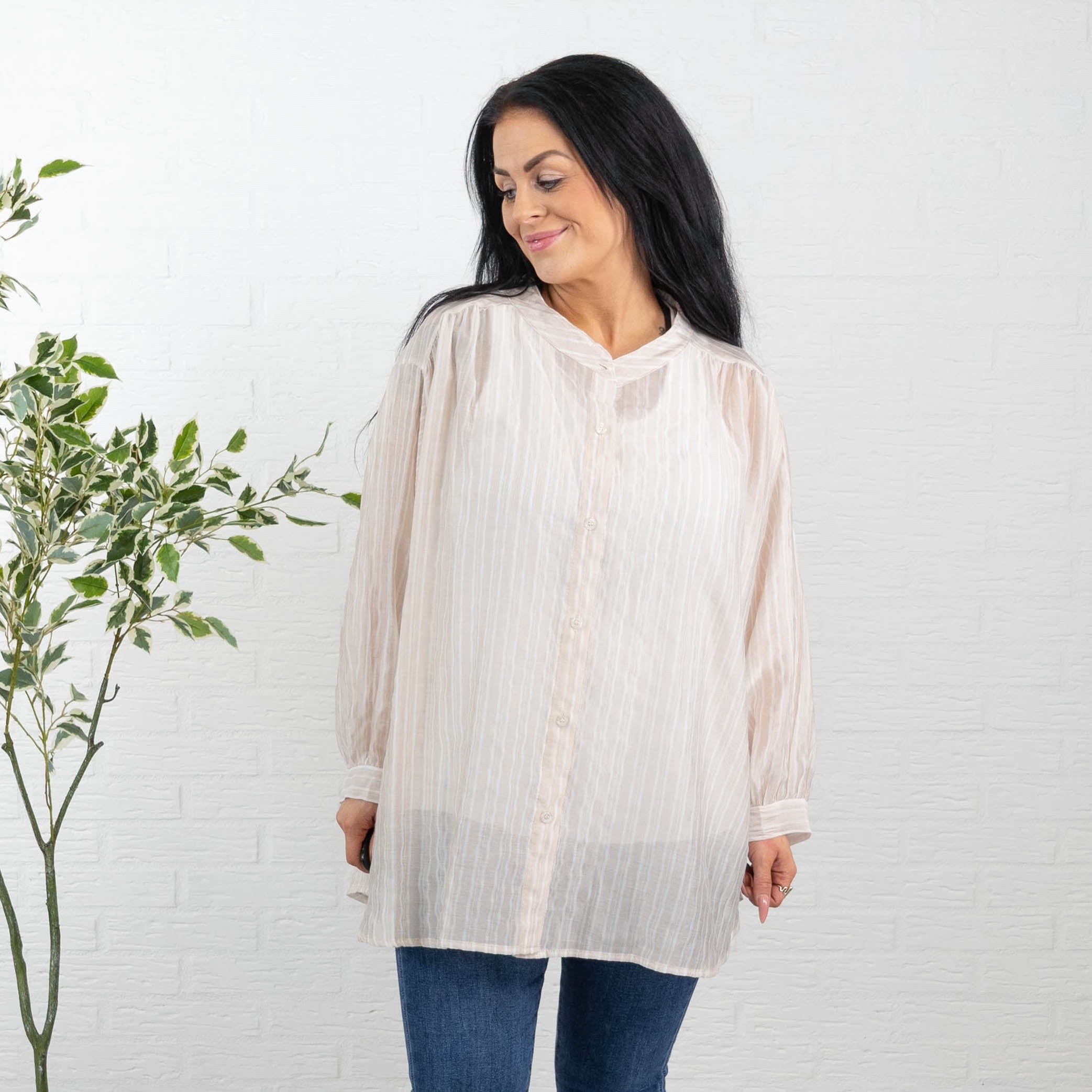 Leslie skjorte, Beige