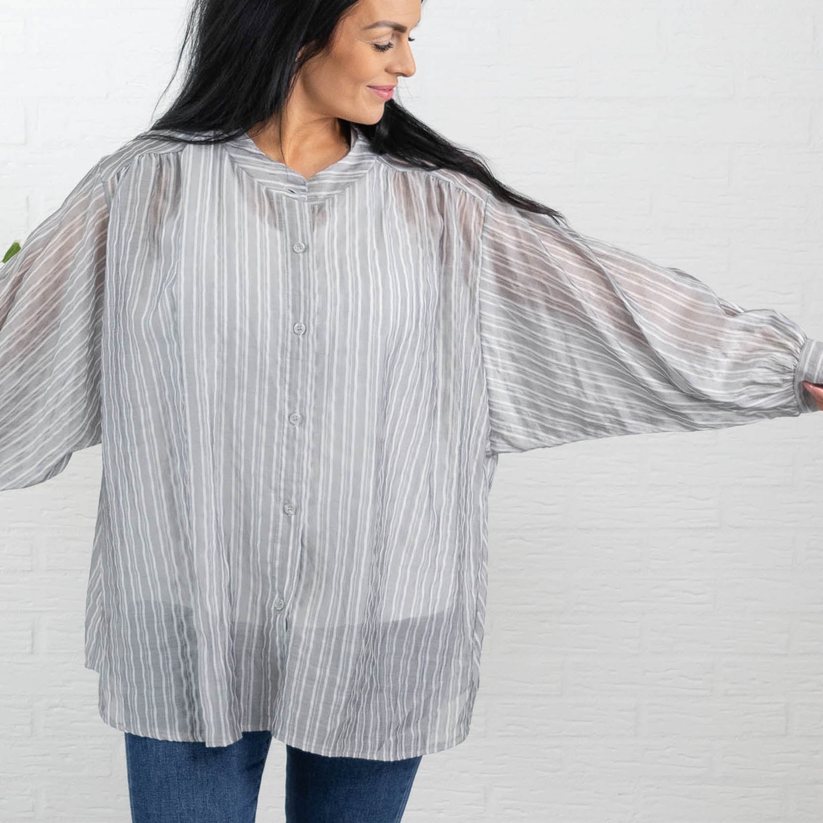 Leslie skjorte, Grå